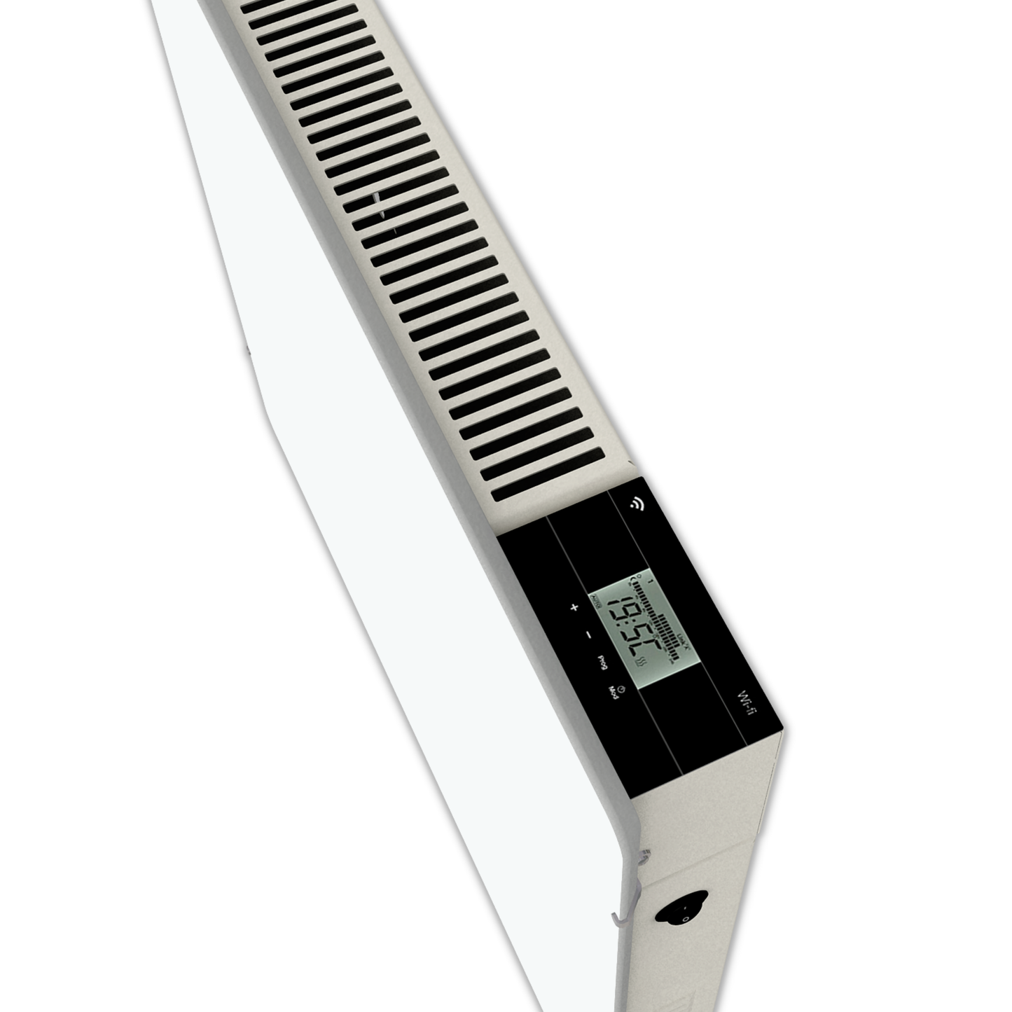 Climastar Avant WiFi White Quartz: 50 × 100 cm & 2000 W Leistung – effizient, platzsparend & vernetzbar mit deinem Smartphone.