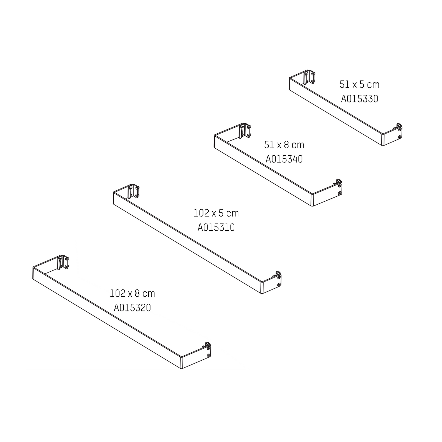 Climastar Handtuchhalter in silberner Farbe, Länge 102 cm, Tiefe 8 cm, ideal für Infrarotheizung.