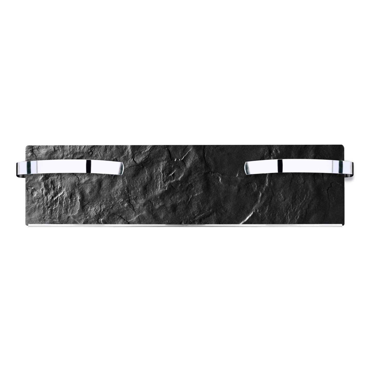 Handtuchtrockner Climastar Slim 500 W in Schwarz-Schiefer, 25 x 100 cm, wandmontierbar und stilvoll.