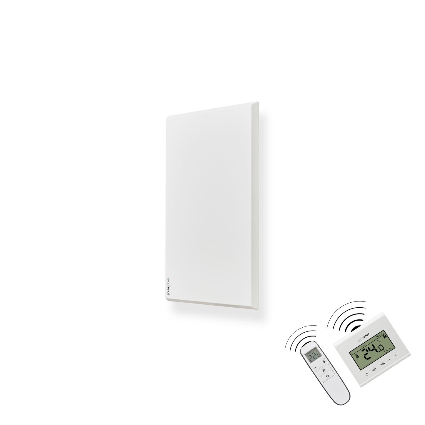 Wand- und Deckenheizung ecoheat Classic-T 300 mit modernem Infrarotdesign.