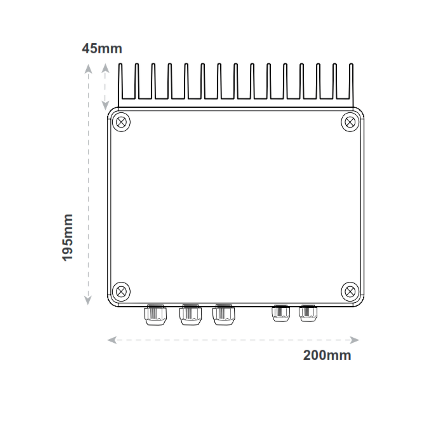 Funk Dimmer von Teleco Automation für 4000 Watt Heizgeräte, steuerbar von 0% bis 100%, inkl. PIR-Anschluss.