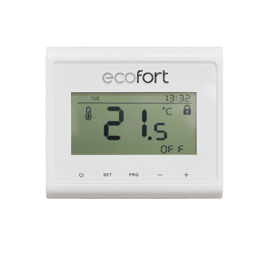 ecoheat Thermo-T Steuerung für Infrarotheizung, kompatibel mit Classic-T und Hybrid-T, voll programmierbar.