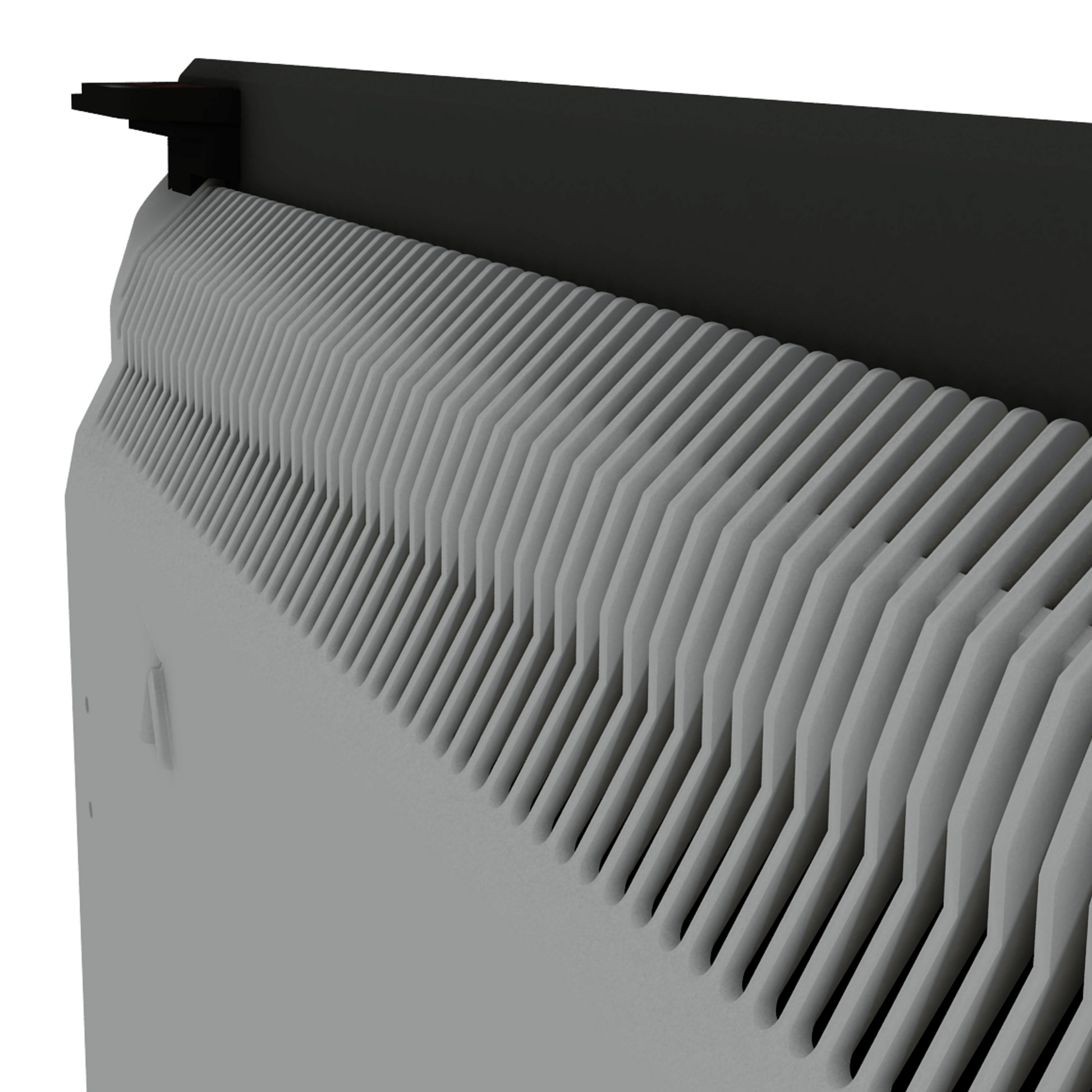 Climastar Avant Touch Hybridheizung 2000 W mit Steinoberfläche, 50 x 100 cm, in dunklem Naturton.