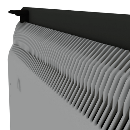 Climastar Avant Touch Hybridheizung 2000 W mit Steinoberfläche, 50 x 100 cm, in dunklem Naturton.