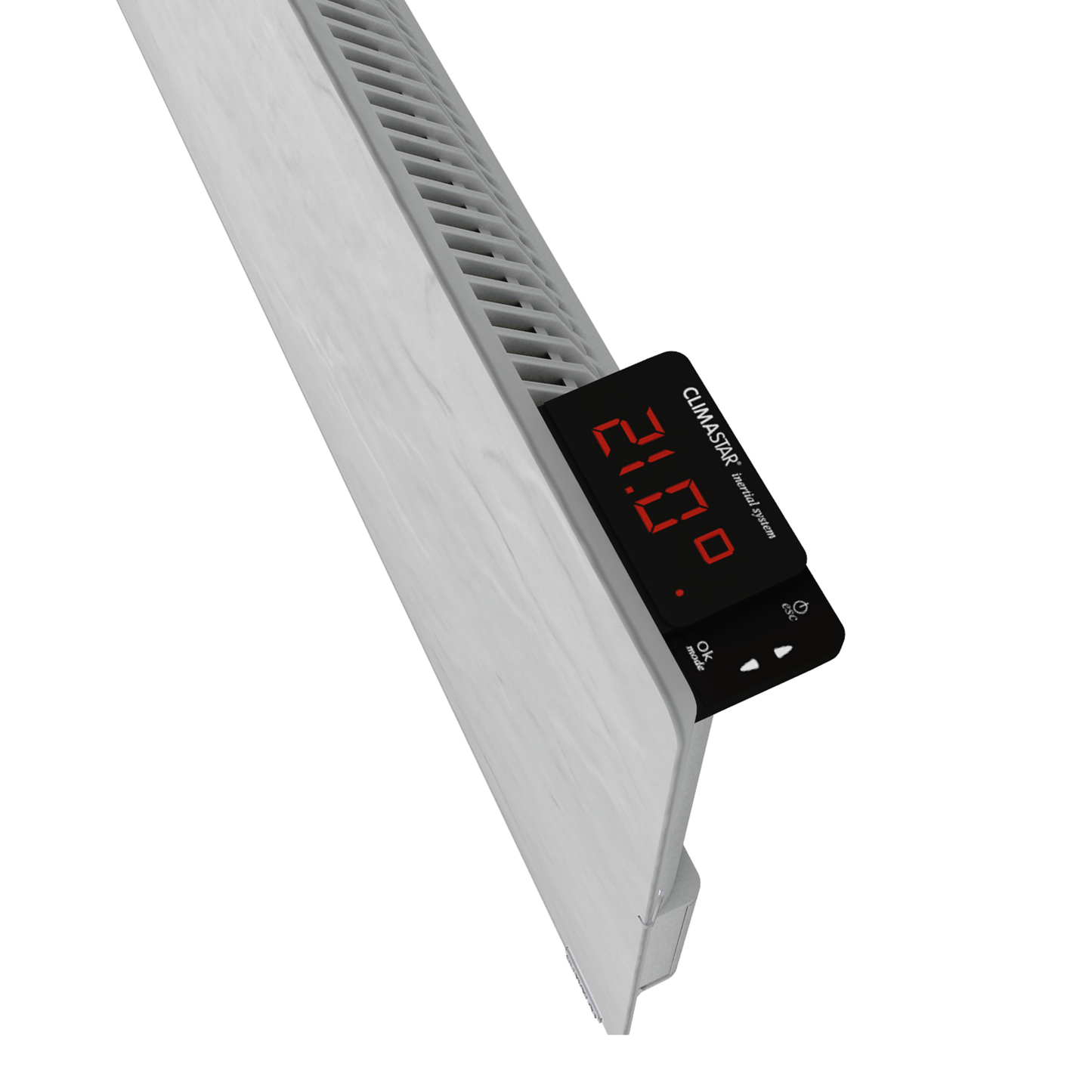 Hybridheizung Climastar Avant Touch 2000W, 50x100cm mit WIFI-fähigem Thermostat und eco-Funktion.