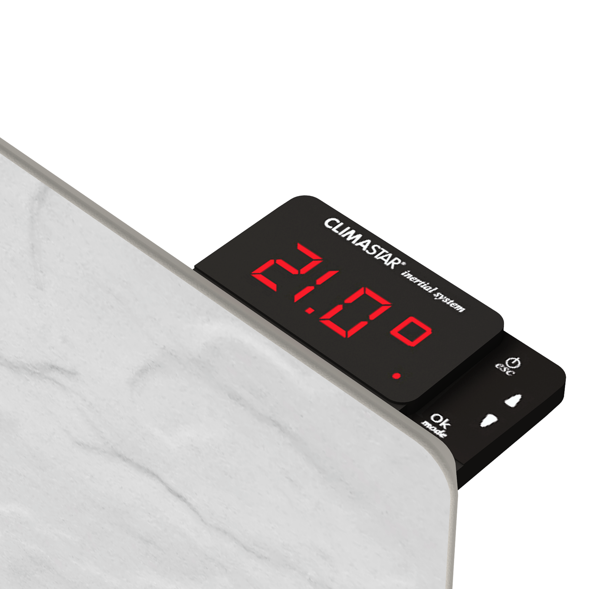 Climastar Avant Touch Infrarotheizung 2000 W, hybrid, 50 x 100 cm, programmierbar, eco-Funktion, Wandmontage.