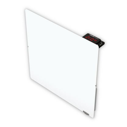 Climastar Avant Touch 800 W Hybridheizung 50x50 cm in Weiss mit frostschutz und temperatursteuerung.