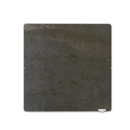 Climastar Avant Touch Hybridheizung 800 W in Terra Limestone, kompakte 50 x 50 cm Wandmontage mit eco-Sparmodus.