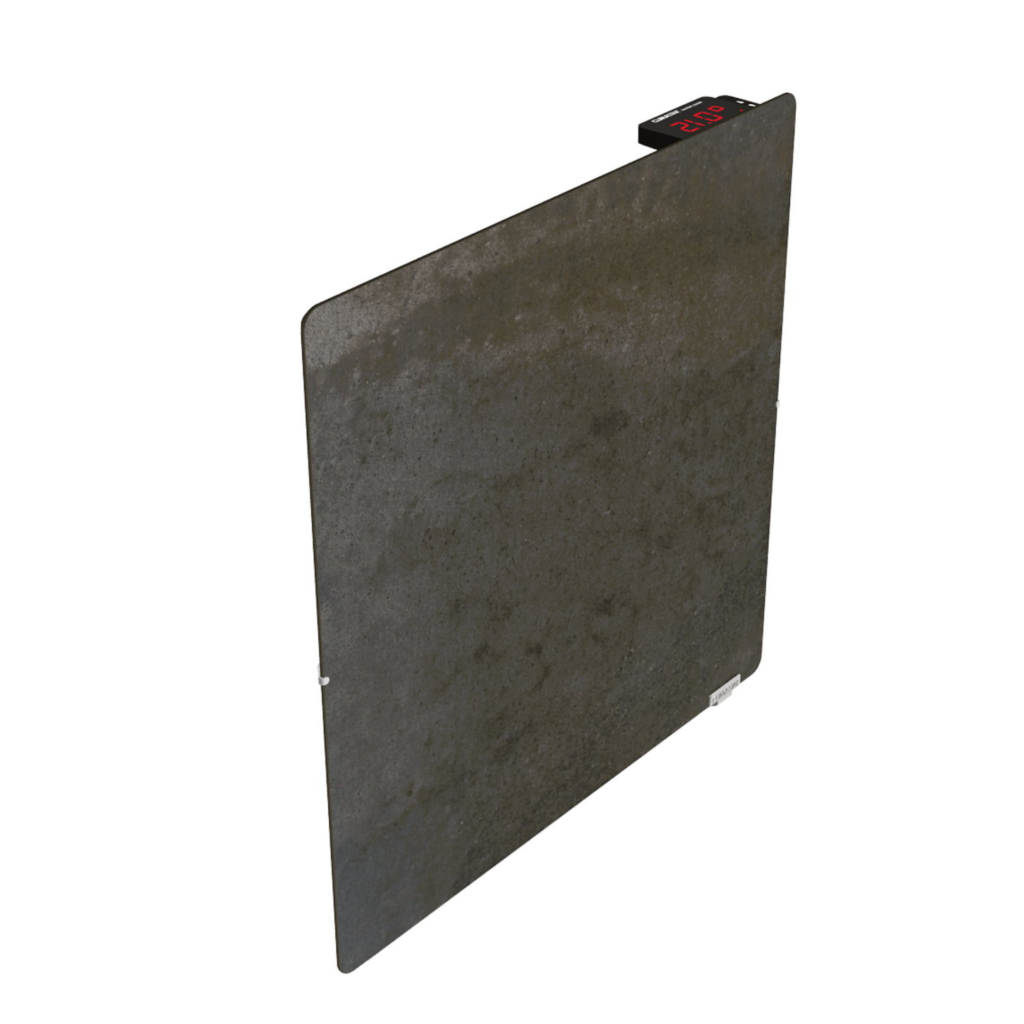 Klimastar Avant Touch 800 W Hybridheizung 50 x 50 cm in Terra Limestone, mit WiFi-fähigem Thermostat.