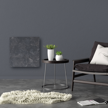 Climastar Avant Touch Hybridheizung in Dark Natura mit 800 Watt und 50 x 50 cm für effiziente Wärmeregulierung.