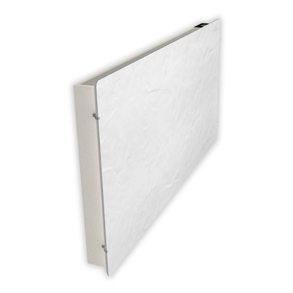 Climastar Avant WiFi-Heizgerät für Wandmontage mit Stein-Oberfläche und Programmierbarem Thermostat in 50 x 100 cm.