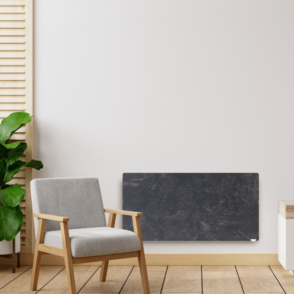 Climastar Avant WiFi Heizung 2000 W in Dark Natura für effiziente Wandmontage 50 x 100 cm.