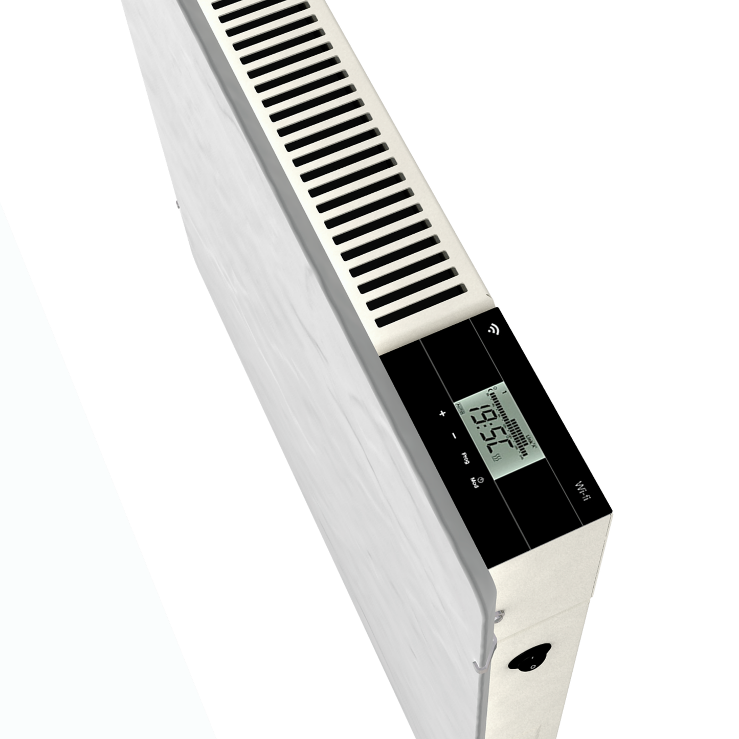 Climastar Avant WiFi 2000 W Hybridheizung in Steinoptik, 50 x 100 cm mit programmierbarem Thermostat und eco-Sparmodus.