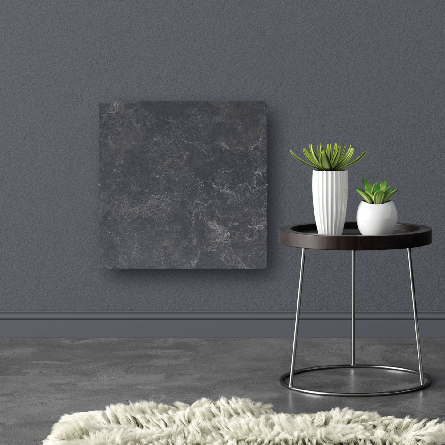 Climastar Avant WiFi Hybridheizung 800 W in Steinoptik, 50 x 50 cm mit Programmierbarem Thermostat.