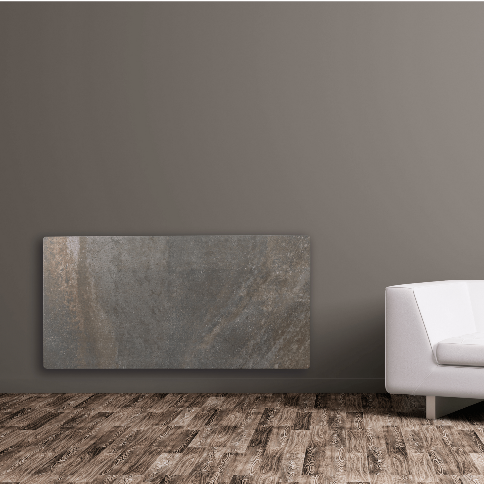 Climastar Avant WiFi Heizung 2000 W in Terra Limestone, 50 x 100 cm, Hybrid mit WiFi und eco-Sparmodus.