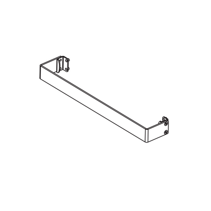 Climastar Handtuchhalter in Silber, 5 cm tief und 51 cm lang, ideal für Infrarotheizungen.