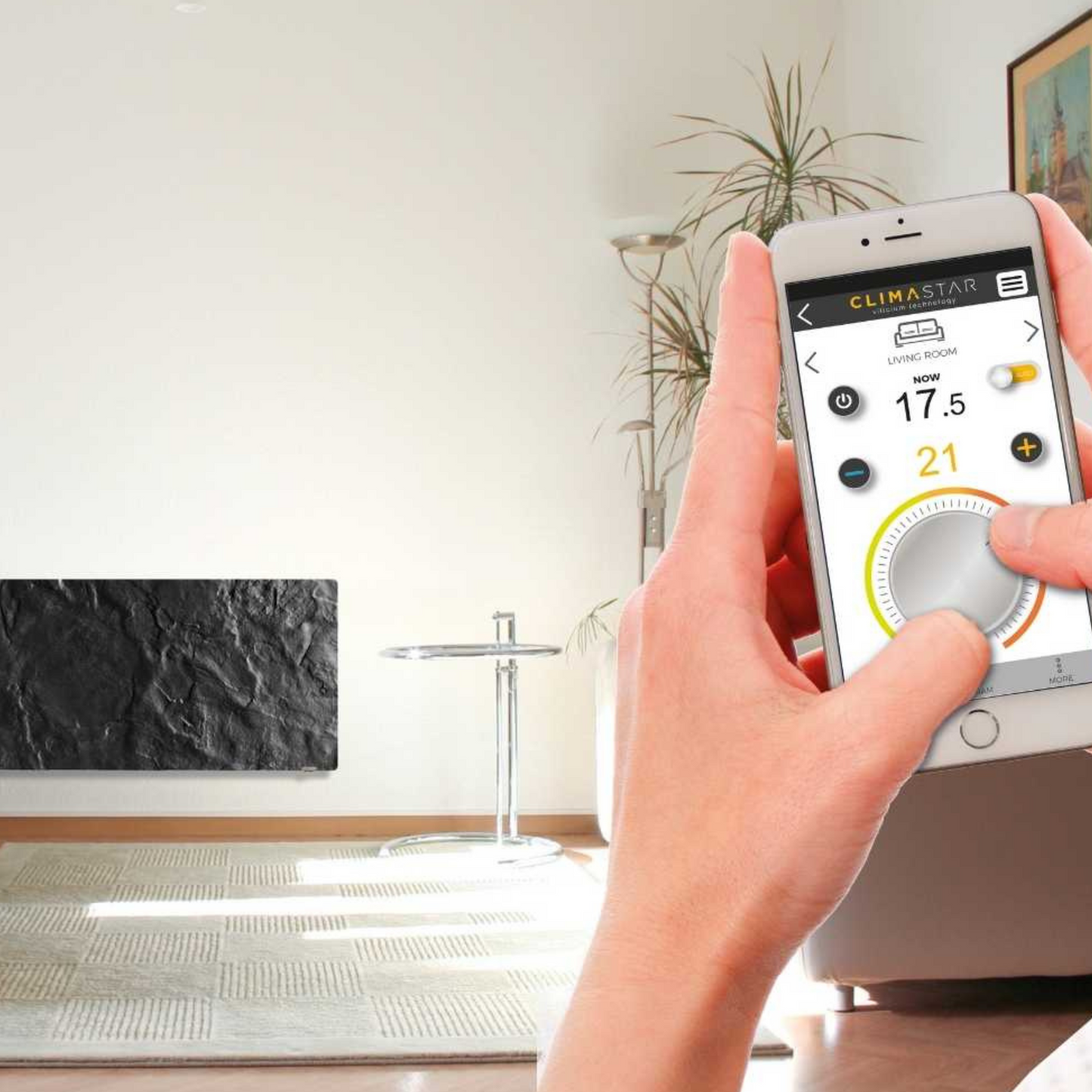 Climastar Hub zur Fernsteuerung der Climastar Avant WiFi und Silicium One WiFi Heizungen.