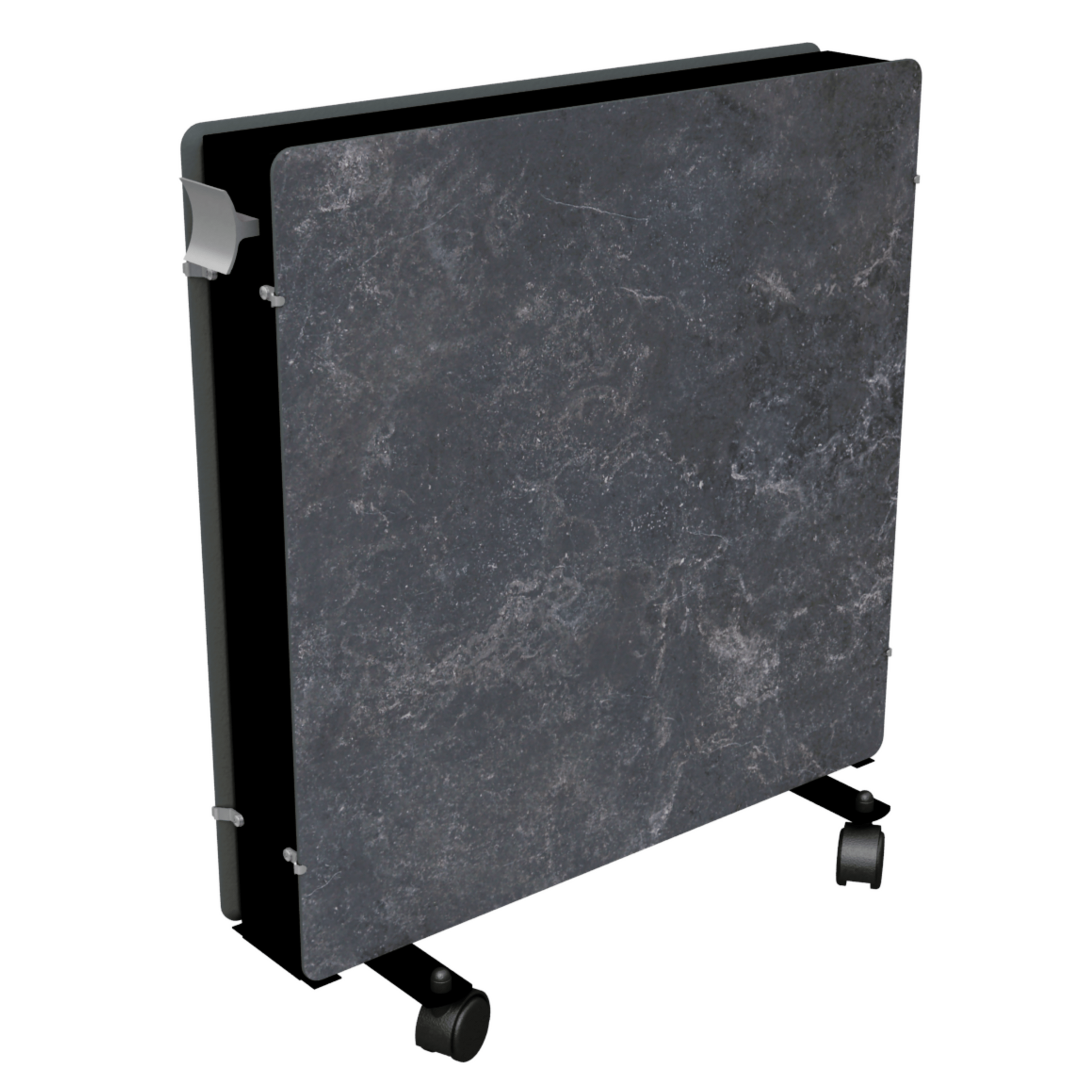 Climastar Optimax Dark Natura Infrarotheizung mit Aluminium-Griff, Höhe 56 cm, 1000-2000 Watt, mobil einsetzbar.