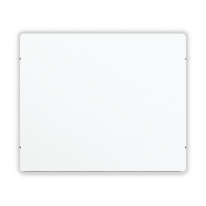 Climastar Silicium One WiFi in Weissquarz, 2000 Watt, energieeffizient und leise, an der Wand montiert.