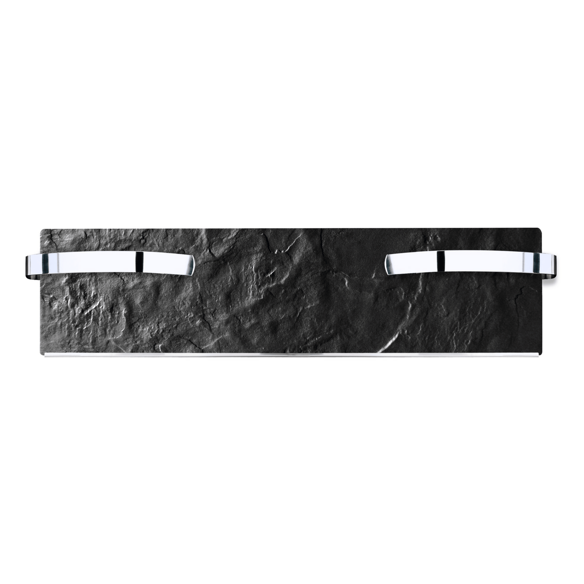 Handtuchtrockner Climastar Slim 500 W in Schwarz-Schiefer, 25 x 100 cm, wandmontierbar und stilvoll.