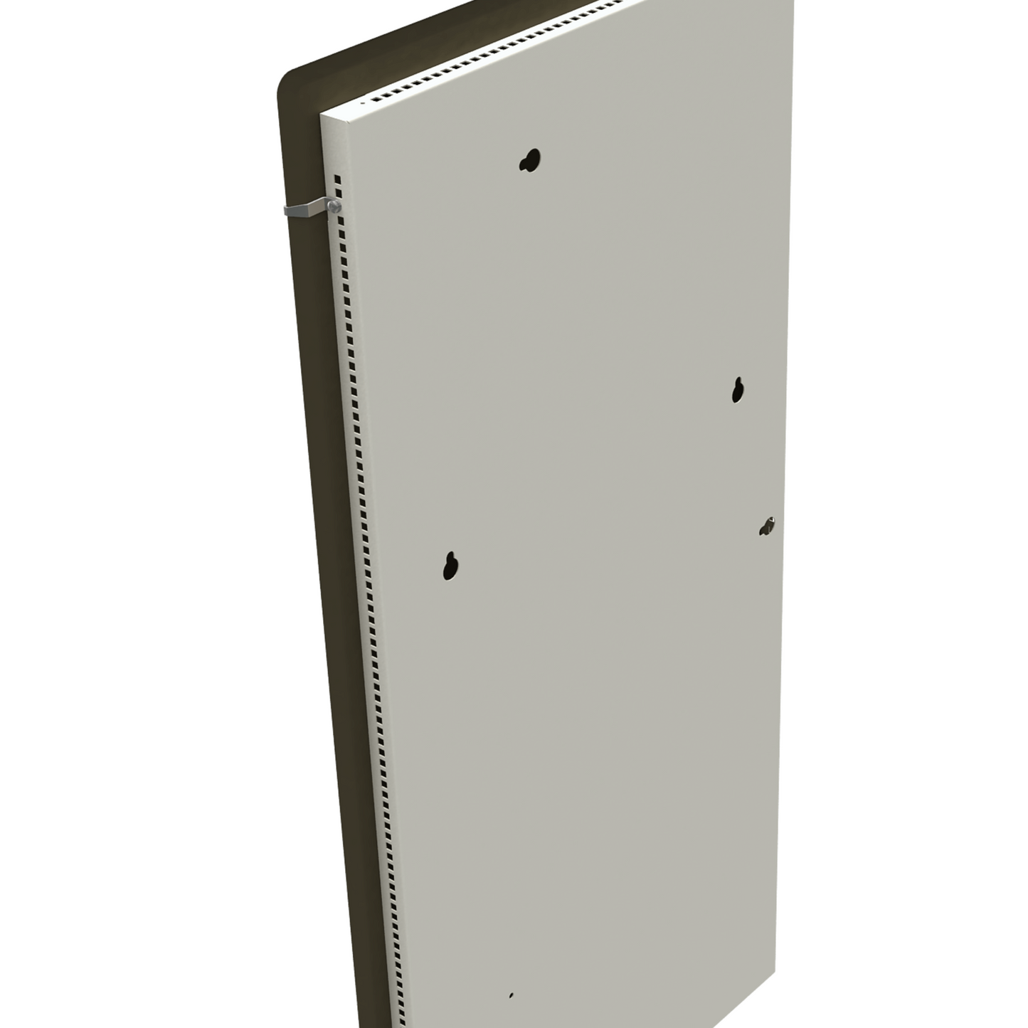 Climastar Slim BIG 800 Handtuchtrockner in Dunkel Natur Stein-Design, 50x100 cm, ideal für Badezimmer.