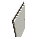 Handtuchtrockner Climastar Slim BIG 800 in Dunkel-Natura mit Stein-Design und Wandmontage, ideal für Badezimmer.
