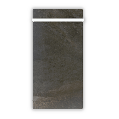 Handtuchtrockner Climastar Slim BIG 800 in Terra Limestone für Badezimmer mit 800 Watt Heizleistung und Stein-Design.