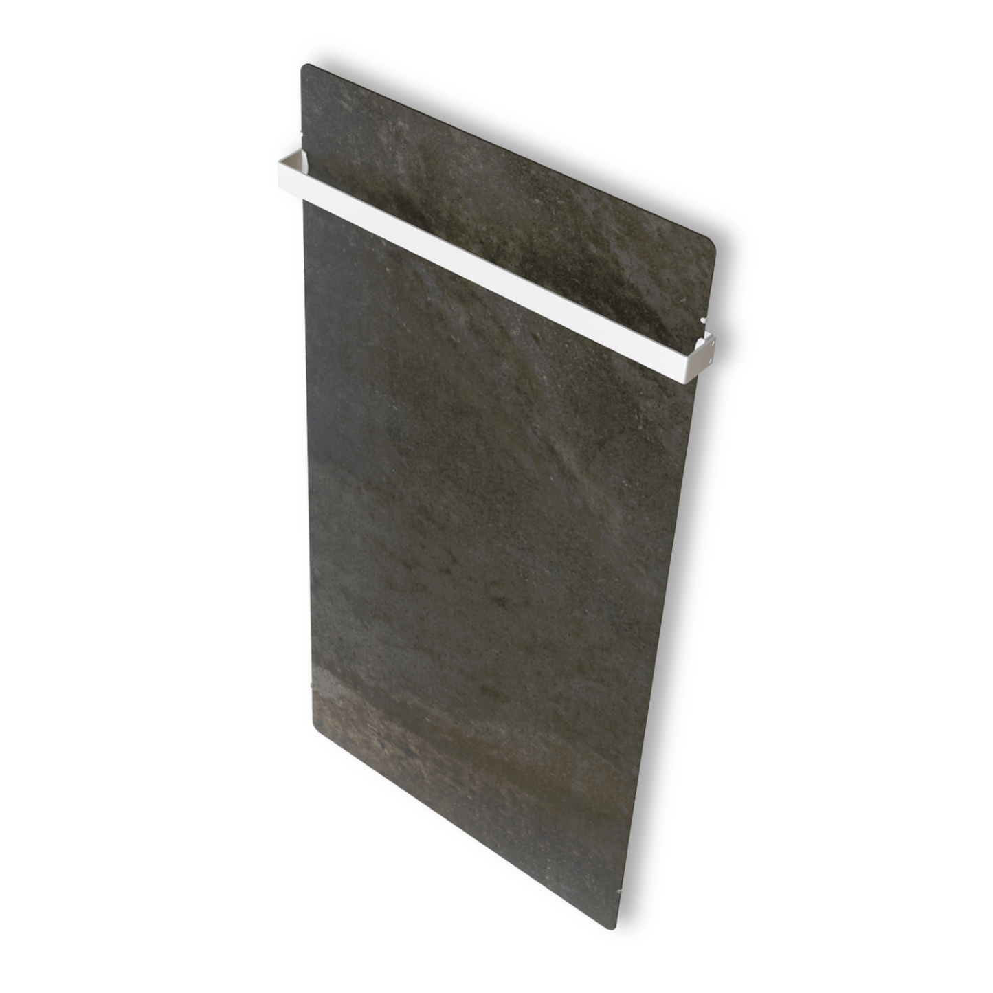 Handtuchtrockner Climastar Slim BIG 800 in Terra Limestone für Badezimmer mit komfortablem Handtuchhalter.