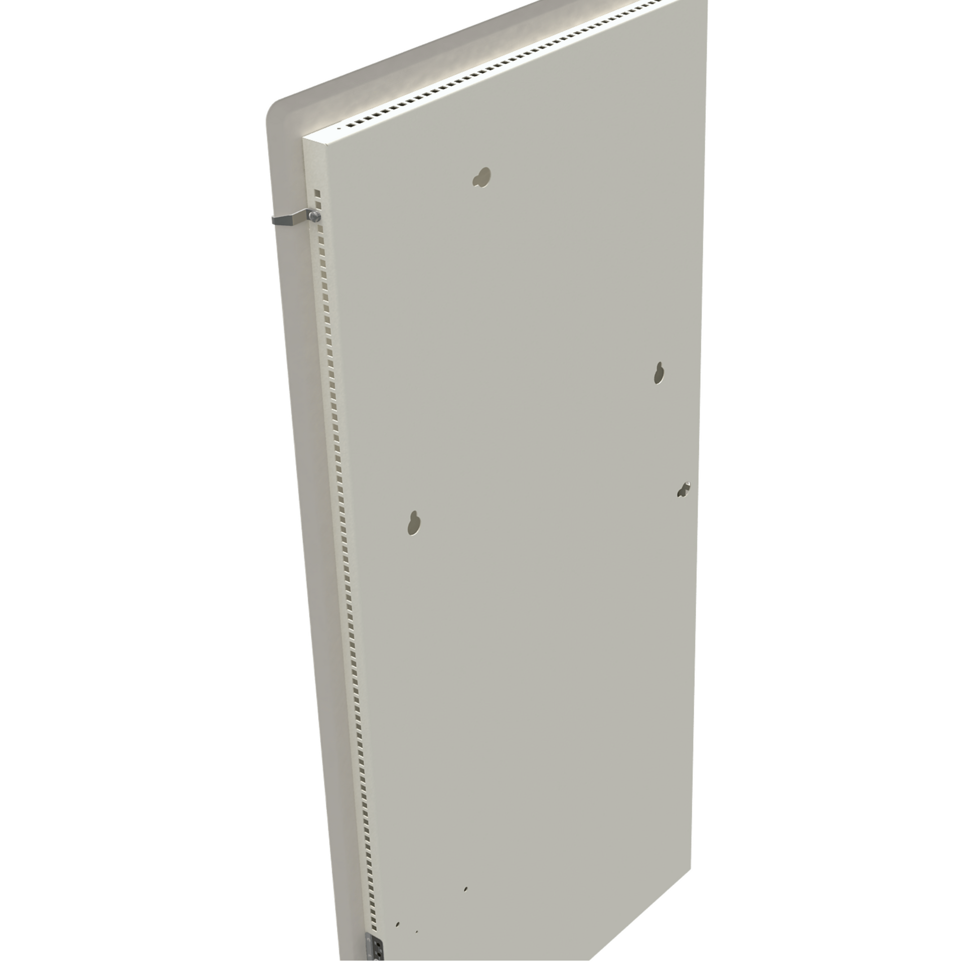 Climastar Slim BIG 800 Handtuchtrockner in weissem Quarz mit Stein-Design für Badezimmer.