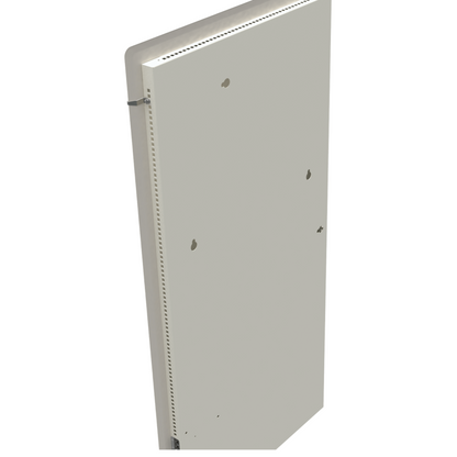 Climastar Slim BIG 800 Handtuchtrockner in weissem Quarz mit Stein-Design für Badezimmer.