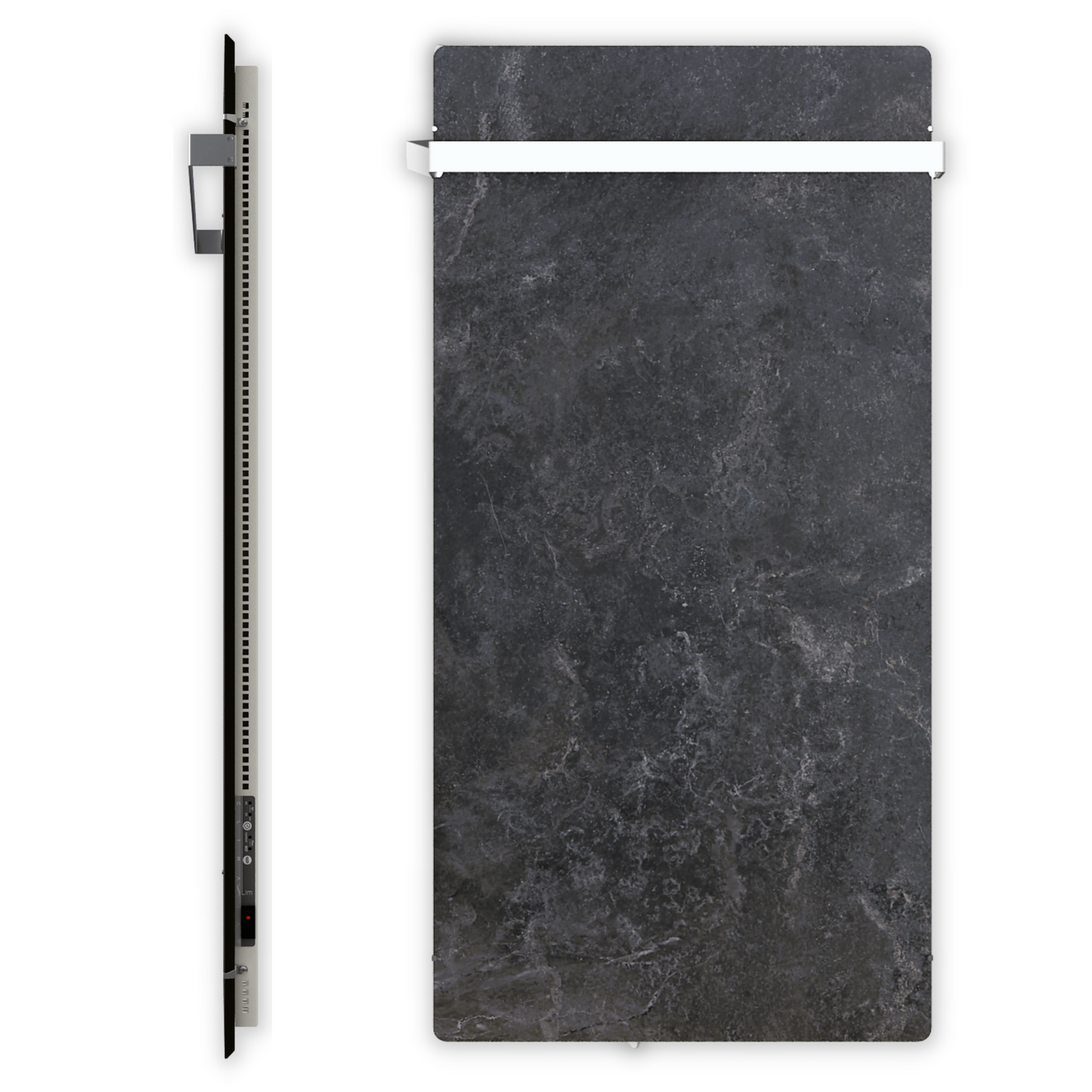 Handtuchtrockner Climastar Slim BIG 800 in Dark Natura, 50x100 cm, ideal für Badezimmerkomfort.