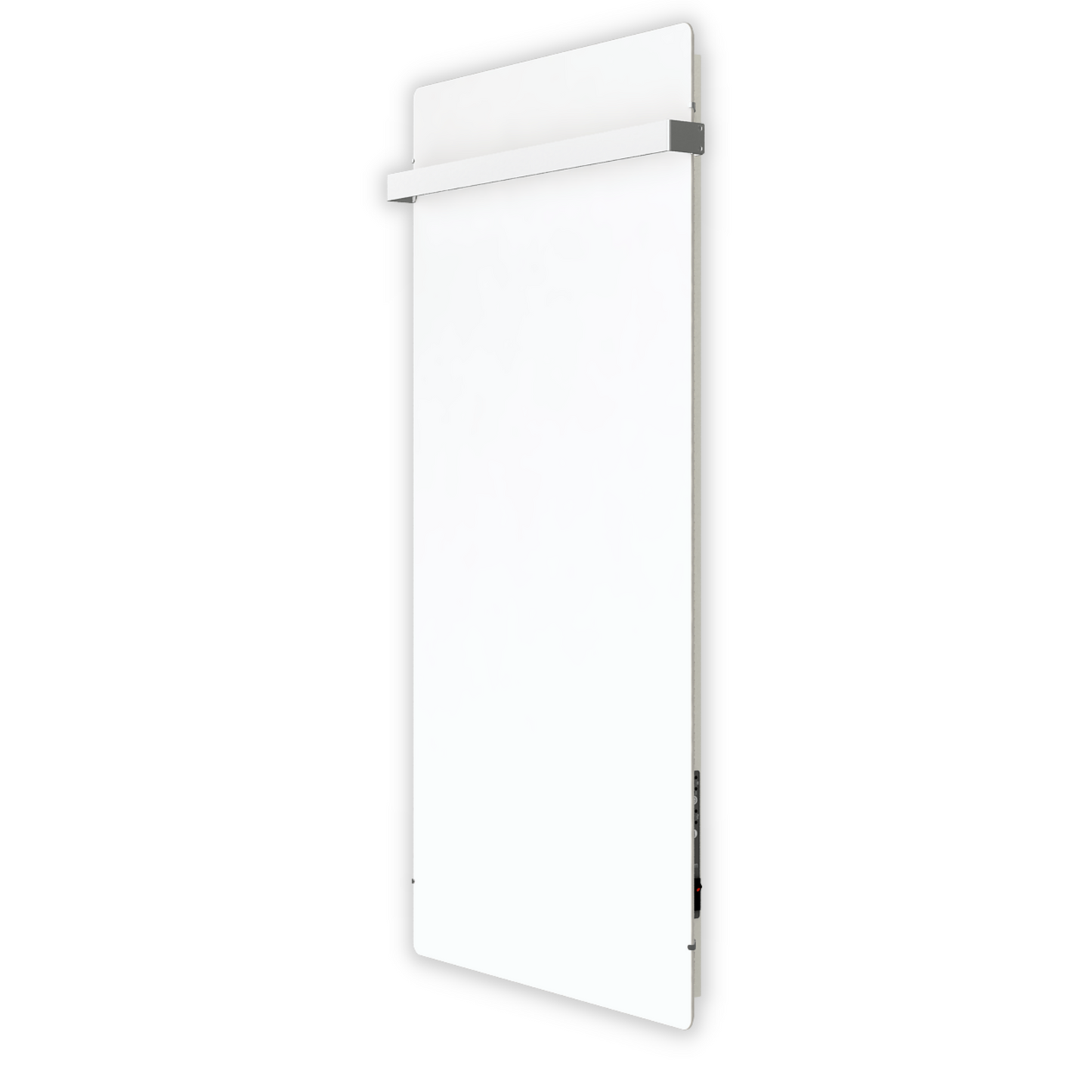 Climastar Slim BIG 800 Toalleros in Weissquarz, Handtuchtrockner mit Stein-Design für Badezimmer.