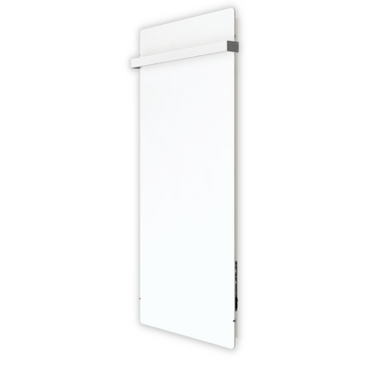 Climastar Slim BIG 800 Toalleros in Weissquarz, Handtuchtrockner mit Stein-Design für Badezimmer.