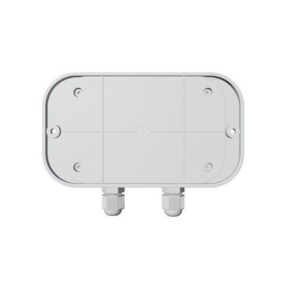 ecoheat TCR Empfänger für Infrarotheizung mit flacher Bauweise, 2000 Watt Schaltleistung und Funkfrequenzen 433 MHz und 2.4 GHz.