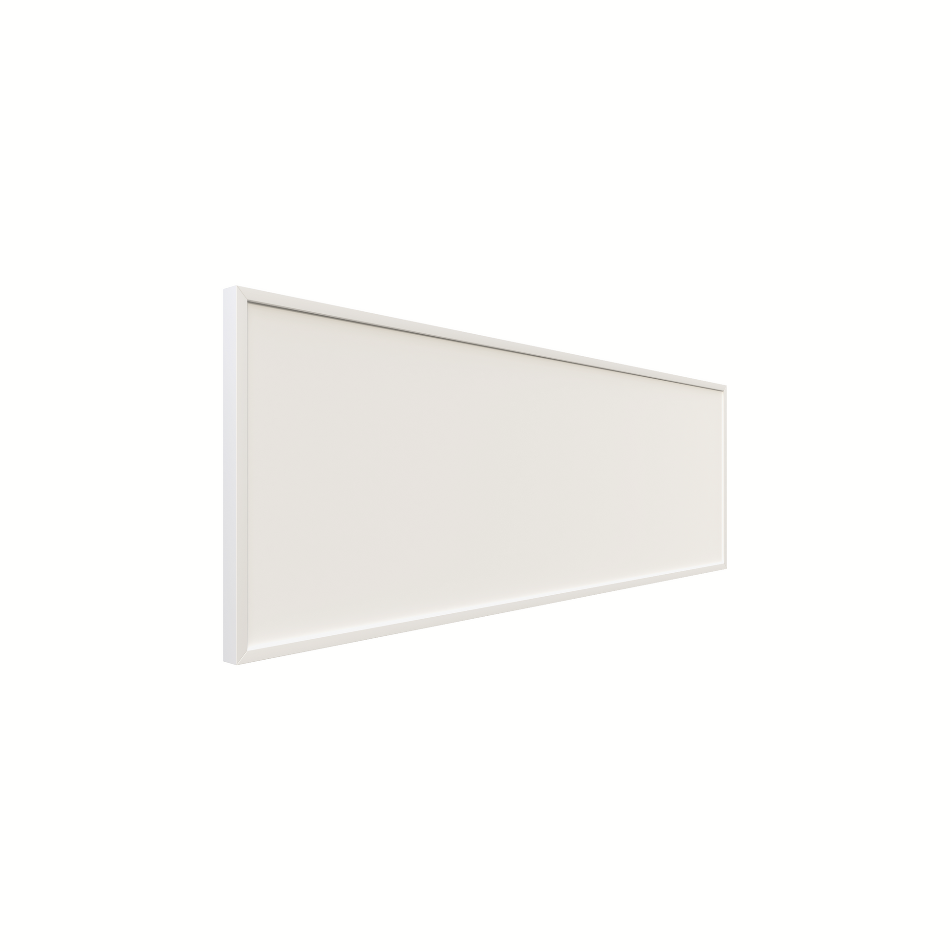 ecoheat Basic Infrarotheizung 300 Watt in Aluminium, platzsparend und formschön, Montage an der Decke.