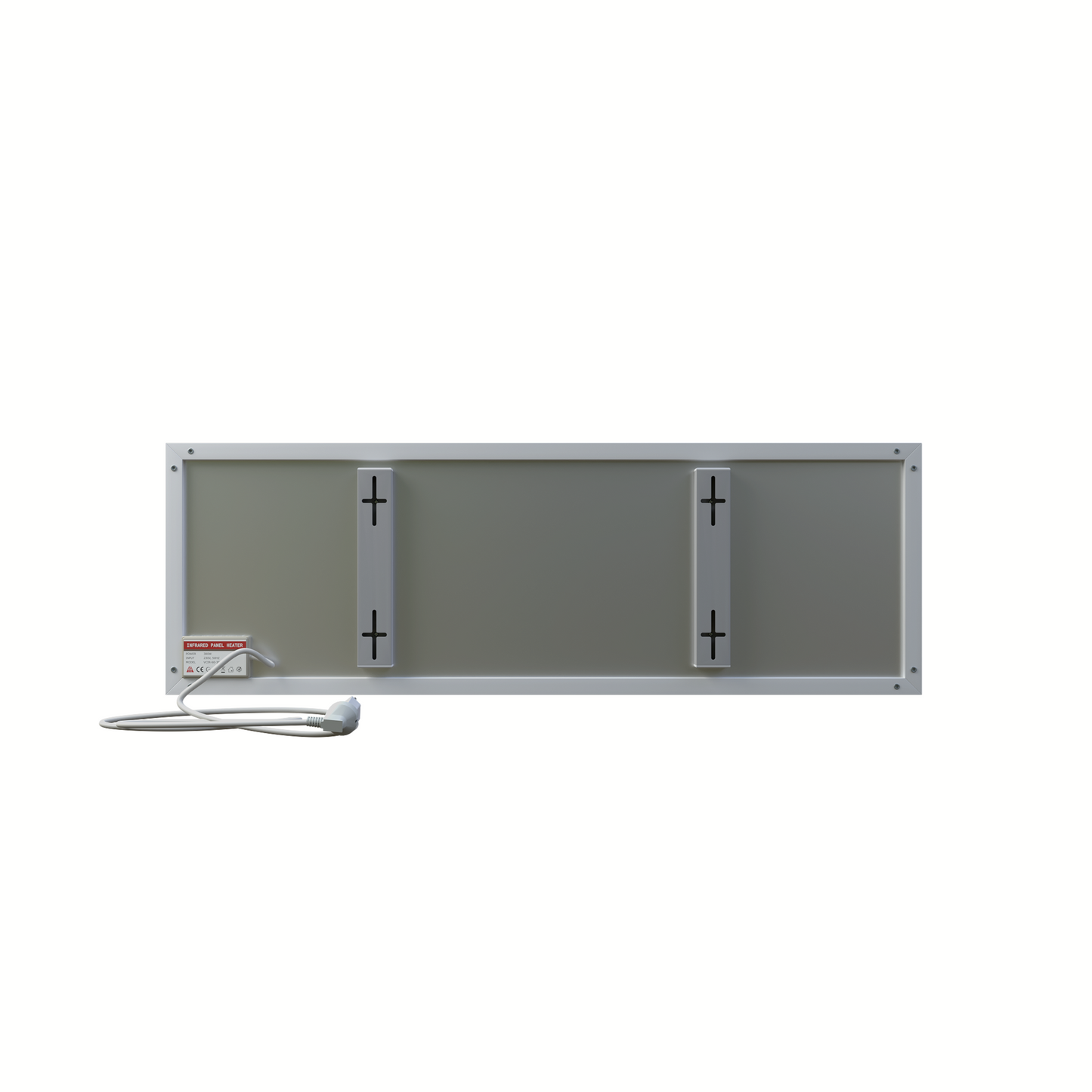 ecoheat Basic Infrarotheizung 300 Watt, platzsparendes Design für Wand- und Deckenmontage.