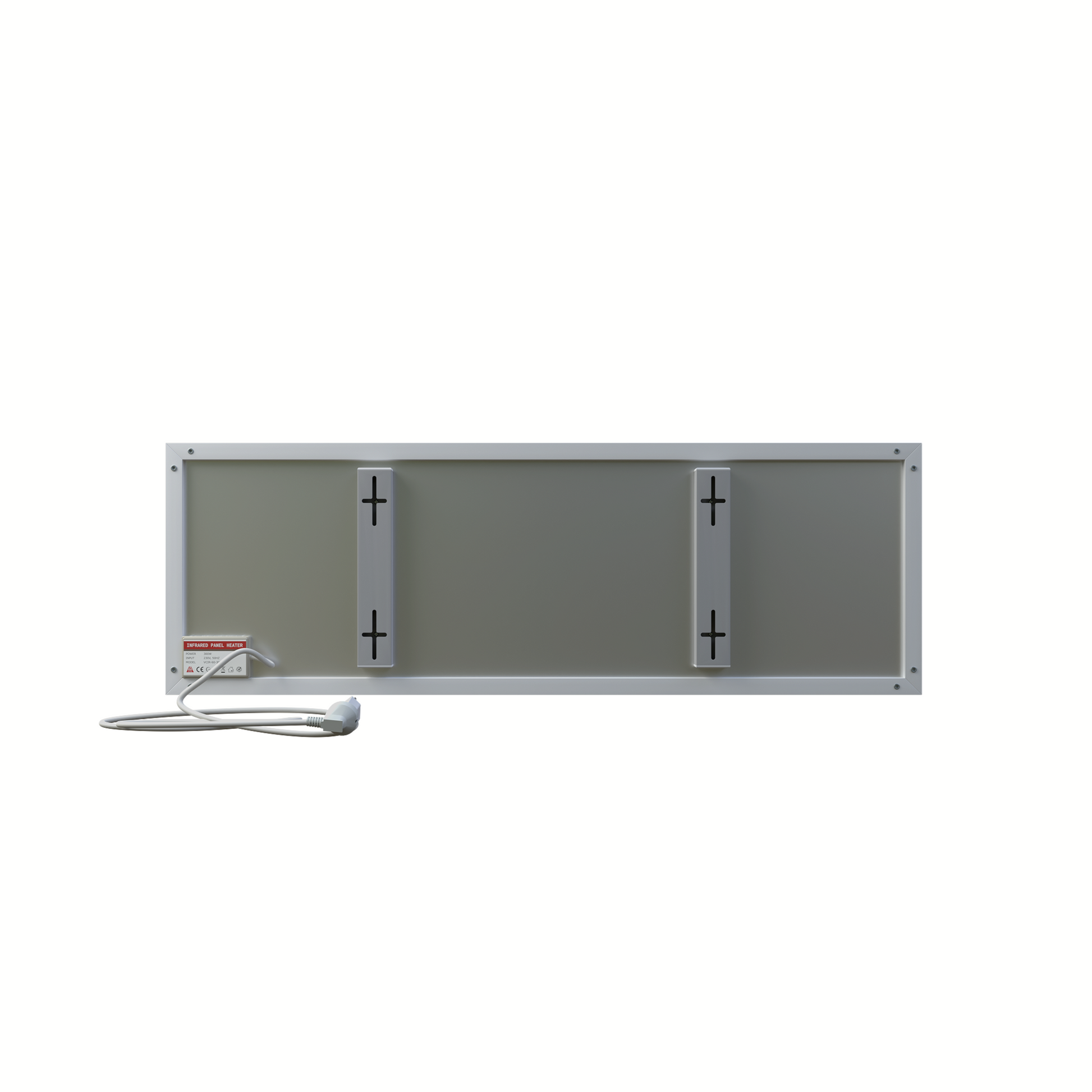 ecoheat Basic Infrarotheizung 300 Watt, platzsparendes Design für Wand- und Deckenmontage.