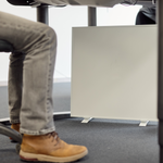 ecoheat Basic Infrarotheizung 400 W in Weiss, Deckenheizung 60 x 60 cm, platzsparend und formschön.