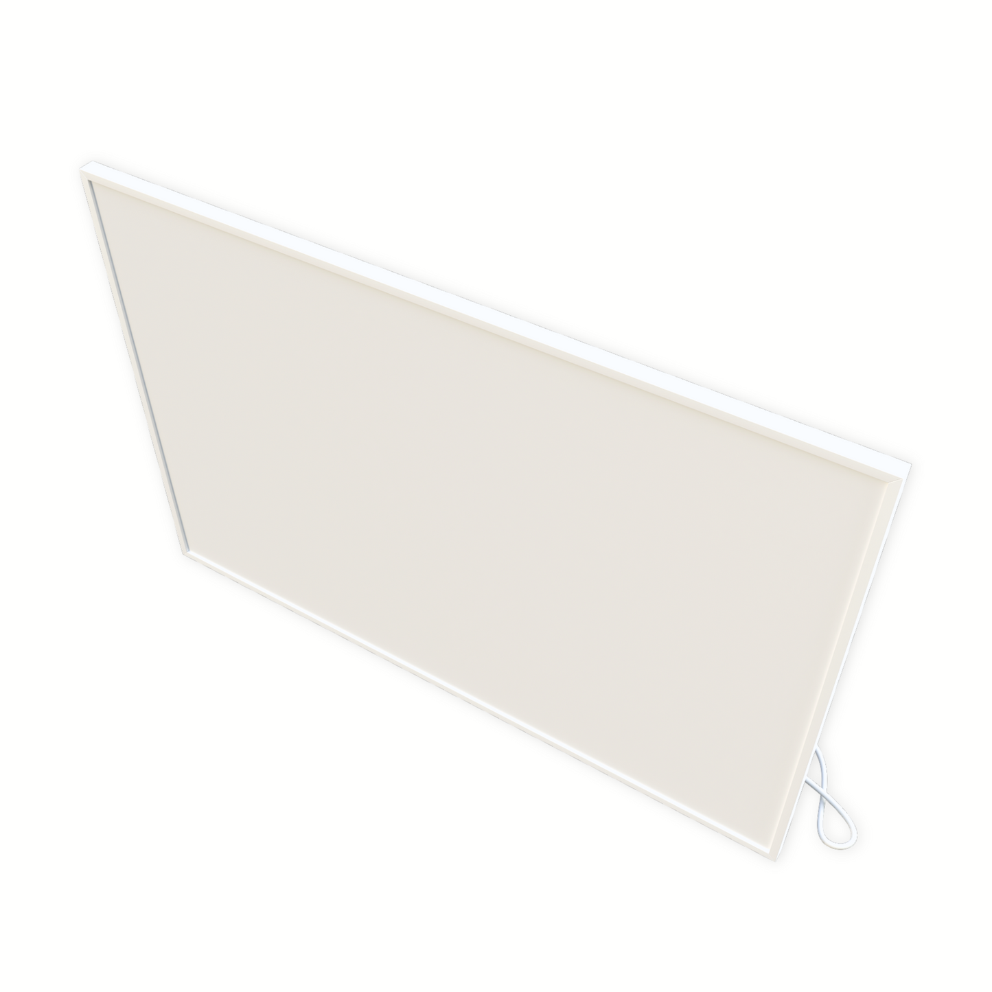 ecoheat Basic Infrarotheizung 600 W, platzsparendes Design, aluminium Oberfläche, Wandmontage, 60 x 90 cm.