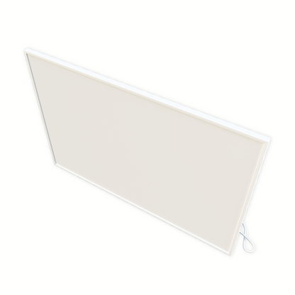 ecoheat Basic Infrarotheizung 600 W, platzsparendes Design, aluminium Oberfläche, Wandmontage, 60 x 90 cm.