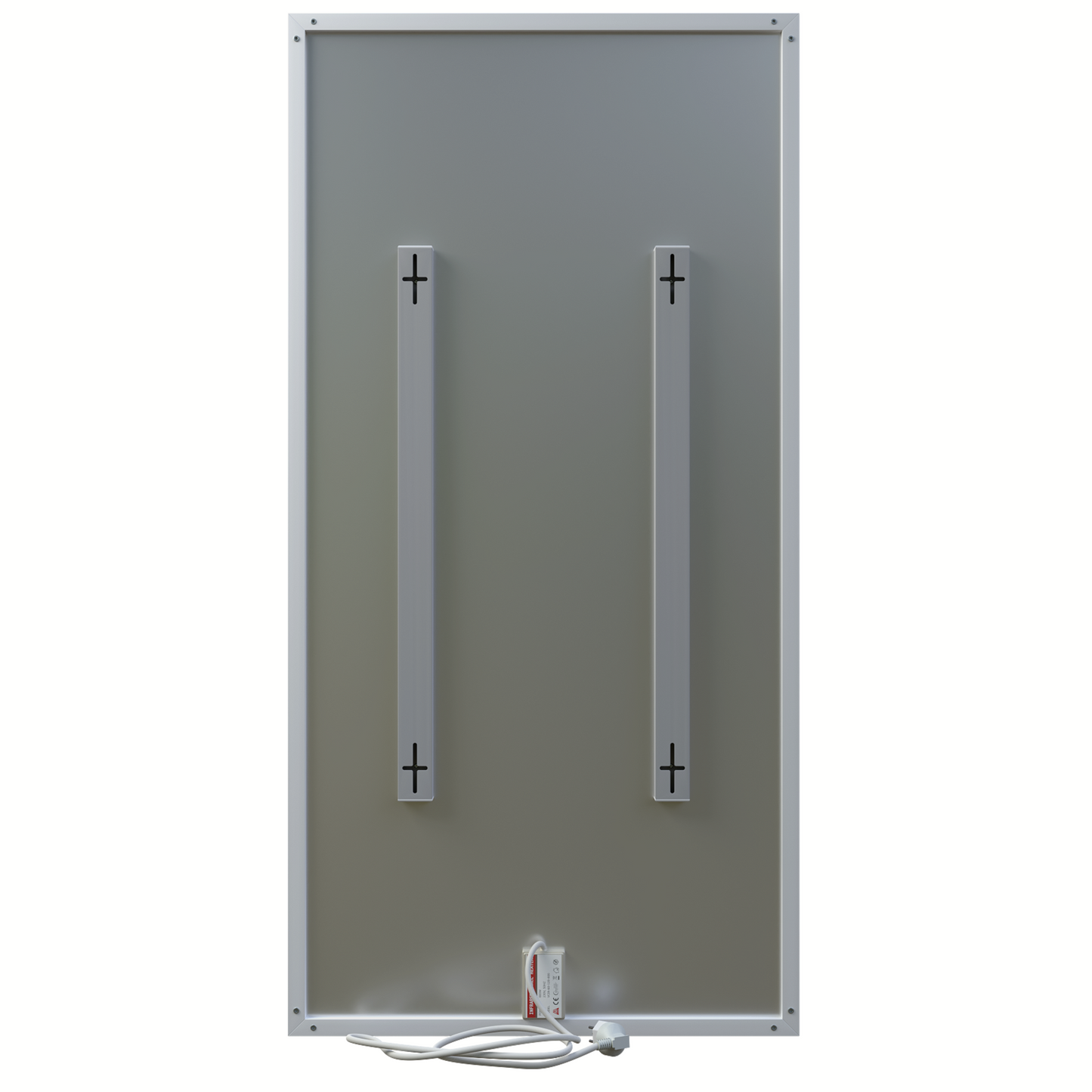ecoheat Basic Infrarotheizung 800 W, ultraflaches Design, 60 x 120 cm, platzsparend und wartungsfrei.