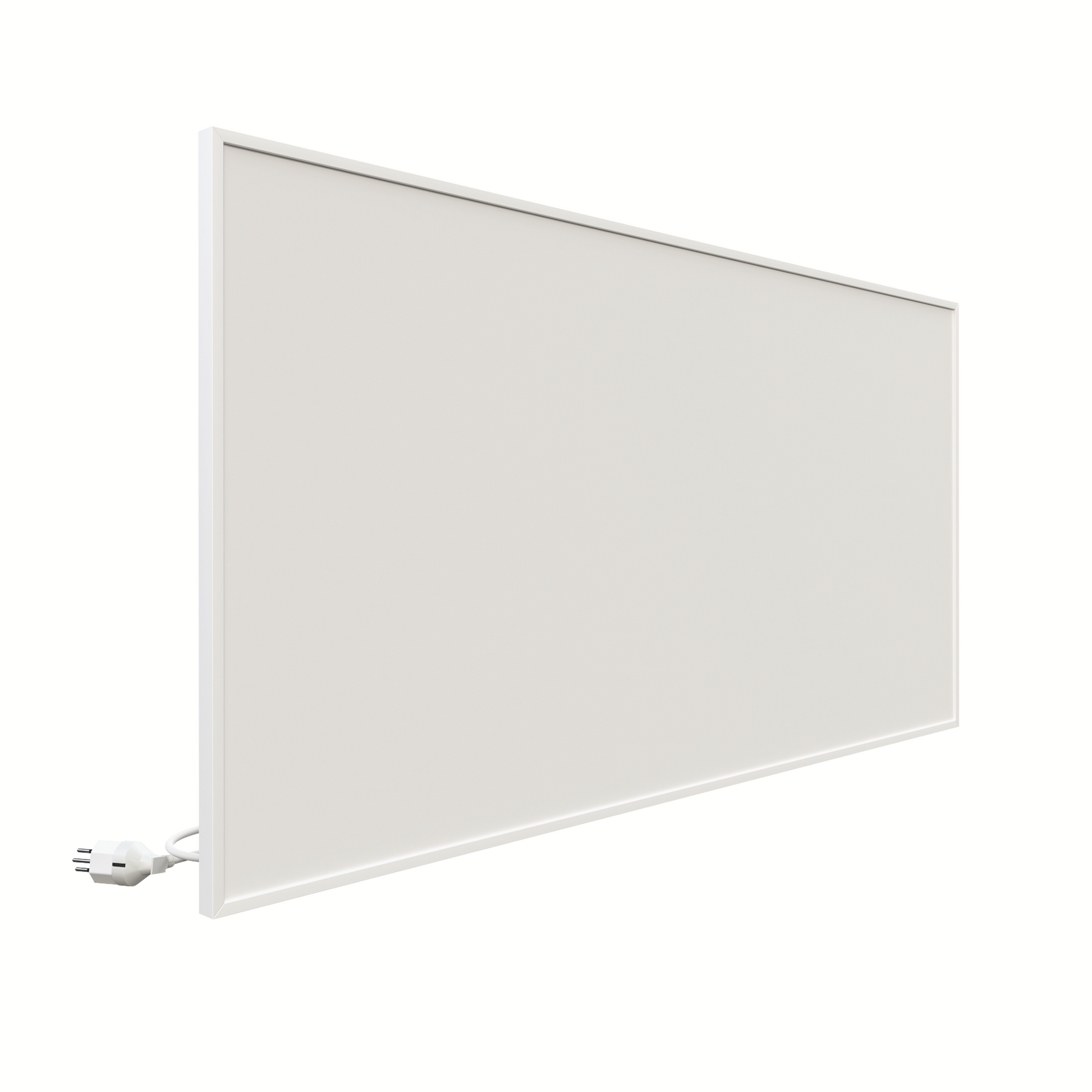 ecoheat Basic Infrarotheizung 800 W in Aluminium, ultraflaches Design, platzsparend, 60 x 120 cm.