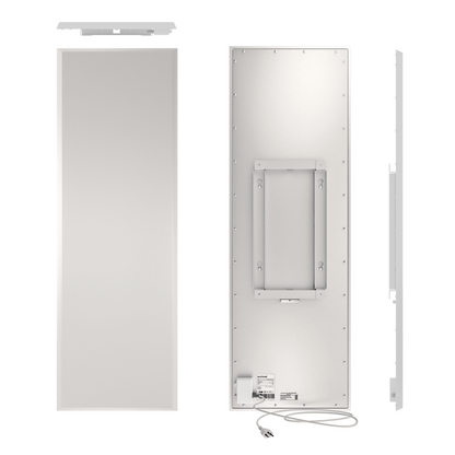 Ultra-flaches Infrarot-Heizpanel ecoheat Classic 550 zur Wandmontage mit hoher Energieeffizienz.