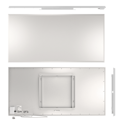 Infrarot-Heizpanel ecoheat Classic 900, Wandmontage, flaches Design, 900W Heizleistung, ideal für Räume bis 8 m².