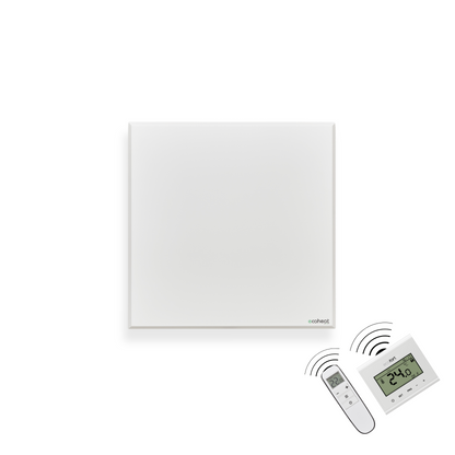 ecoheat Classic-T 450 Infrarotpanel, 450 Watt, Wandmontage, ultra-flaches Design, ideal für Räume bis 8 m².