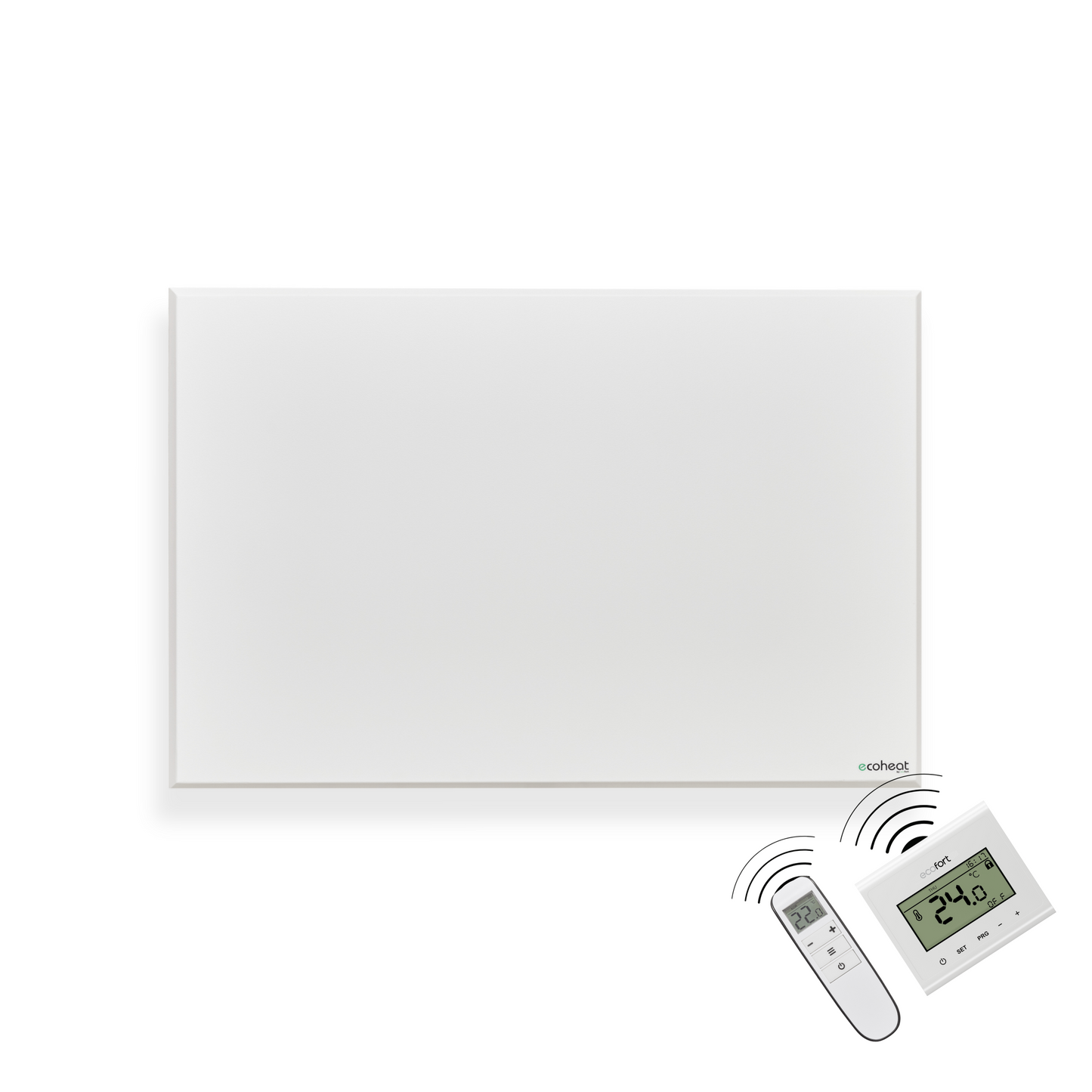 ecoheat Classic-T 700 Infrarotheizpanel, Ultra-flaches Design, Wandmontage geeignet, Heizleistung 700 Watt