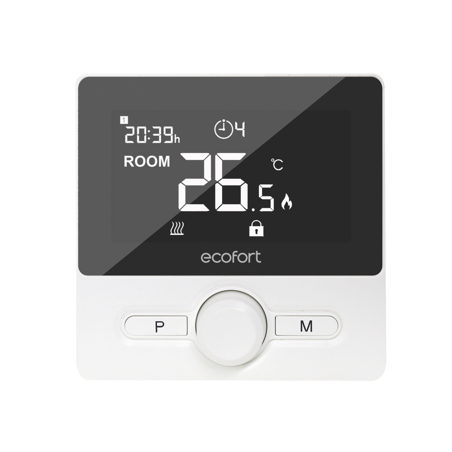 ecoheat Connect+ Set mit einfacher Bedienung, WLAN-Steuerung und frostschützender Funktion.