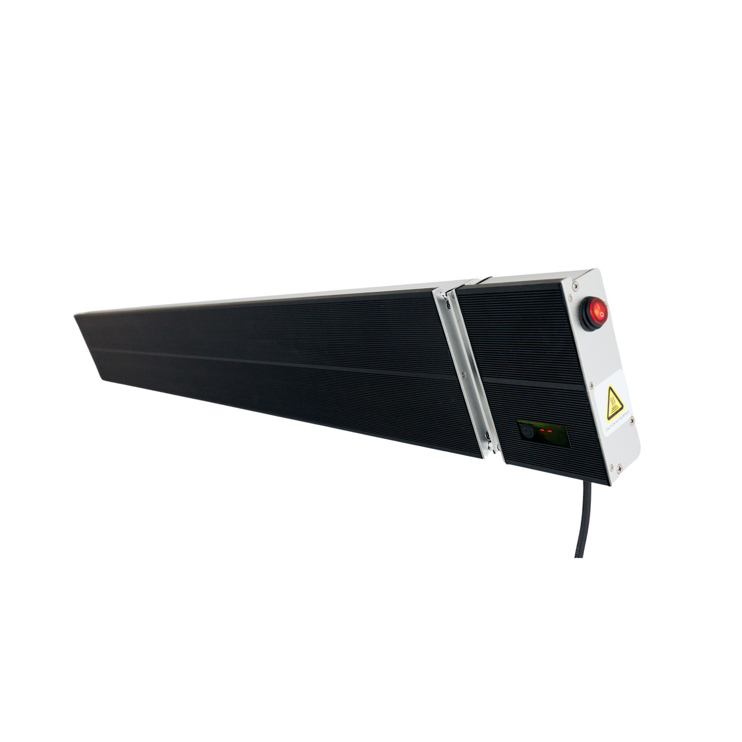 ecoheat HeatBAR comfort+ 1800 Watt, Infrarot Dunkelstrahler an der Wand montiert, 230 V, mit Fernbedienung.