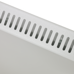 ecoheat Hybrid 1000 Heizgerät in metallischer Ausführung, geeignet für Räume bis 10 m², mit Infrarot- und Konvektionstechnologie.