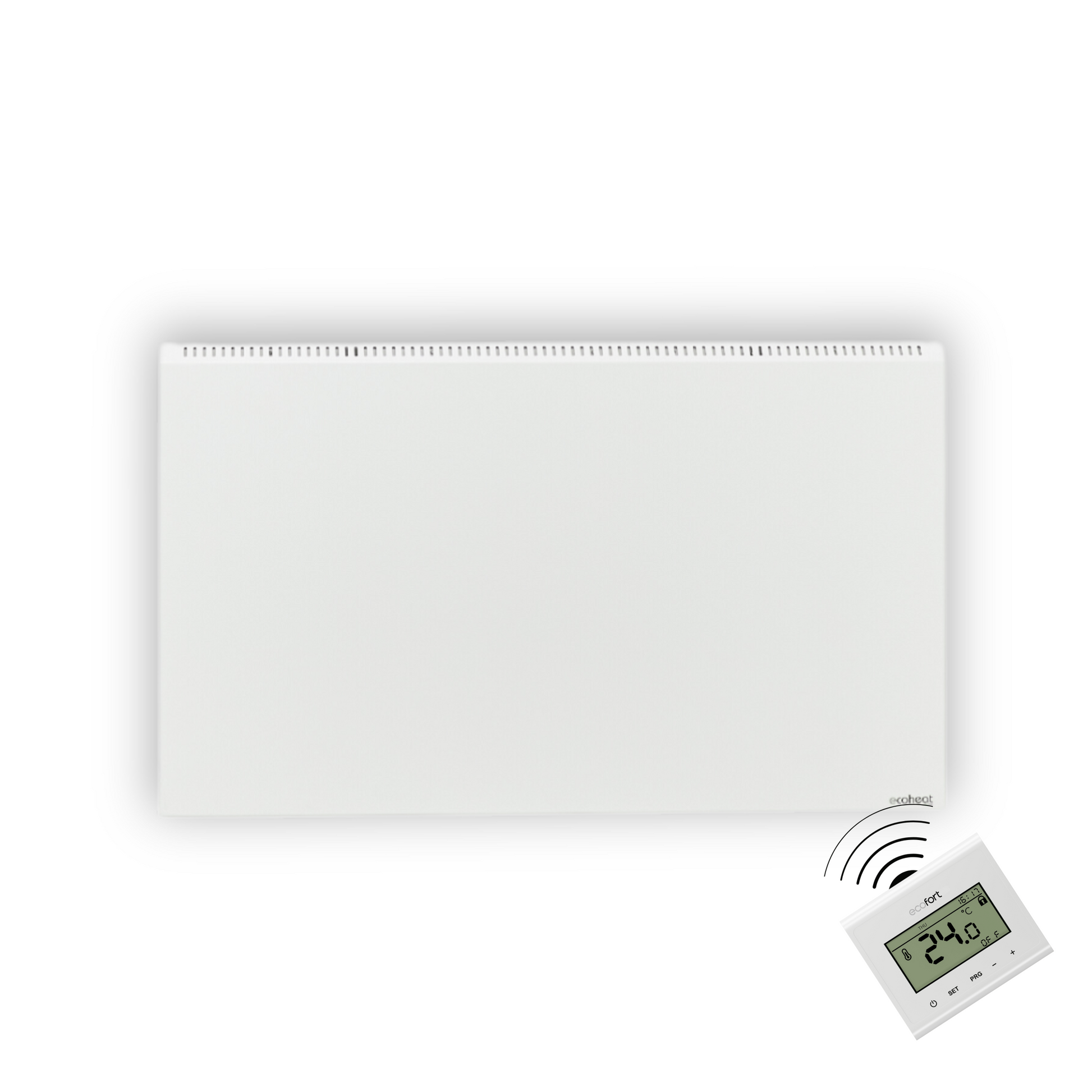 ecoheat Hybrid-T 1000 Wandheizung mit Infrarot- und Konvektionsheizung, ökologisch und effizient für Räume bis 10 m².